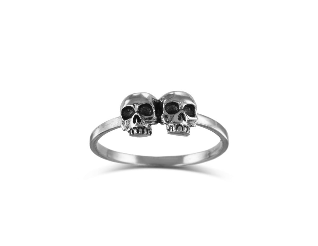 Skull Stacking Ring in Silver by Lost Apostle